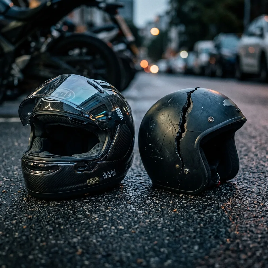 Comparación entre un casco certificado y uno genérico