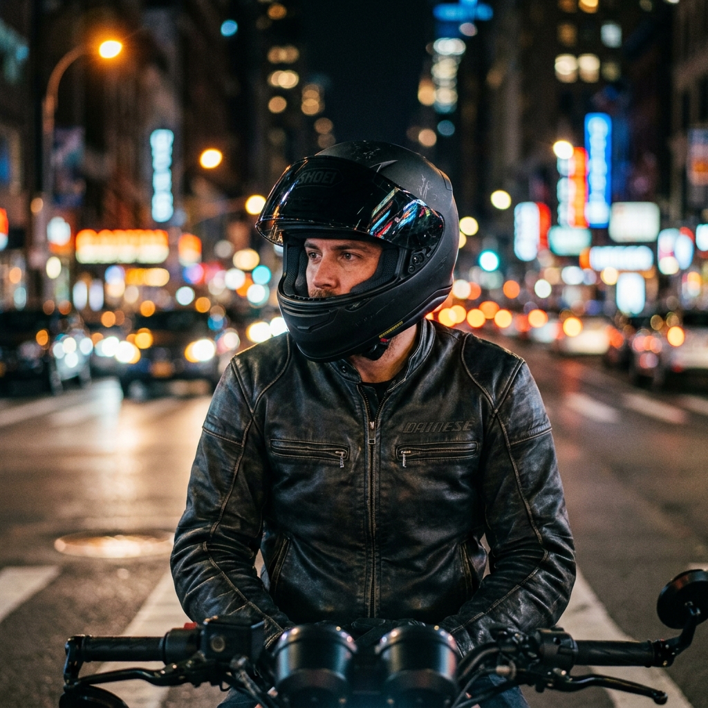 Casco Integral Negro Mate de Noche