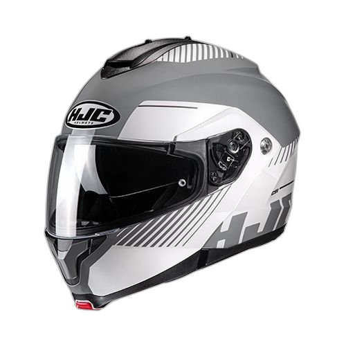 HJC Casco HJC C91 Prod Gris Mate Blanco S, GRIS MATE-BLANCO, S 55cm - 56cm - Para medirte debes posicionar el metro entre 1.5 y 2 cm sobre la ceja disponible en Guatemala
