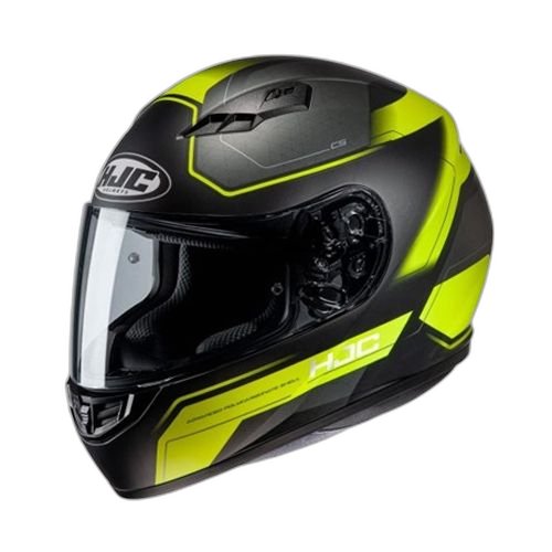 HJC Casco HJC CS15 Inno Negro Amarillo S, NEGRO MATE-AMARILLO, S 55cm - 56cm - Para medirte debes posicionar el metro entre 1.5 y 2 cm sobre la ceja disponible en Guatemala
