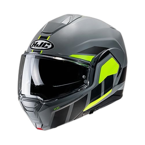 HJC Casco HJC i100 Beis Gris Amarillo S, GRIS MATE-AMARILLO, S 55cm - 56cm - Para medirte debes posicionar el metro entre 1.5 y 2 cm sobre la ceja disponible en Guatemala