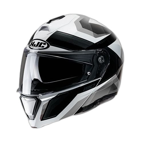 HJC Casco HJC i90 Lark Blanco Gris M, BLANCO-GRIS, M 57cm - 58cm - Para medirte debes posicionar el metro entre 1.5 y 2 cm sobre la ceja disponible en Guatemala