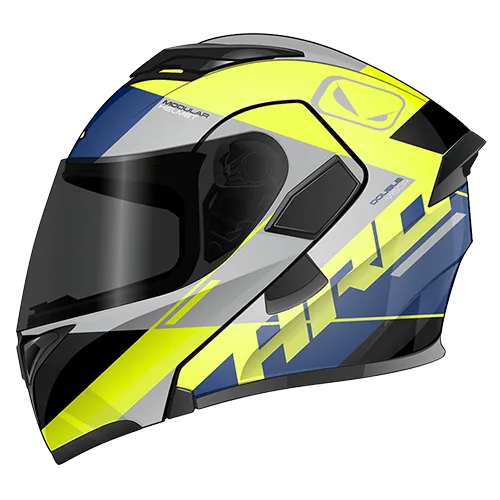Casco HRO color amarillo y gris, opción económica certificada