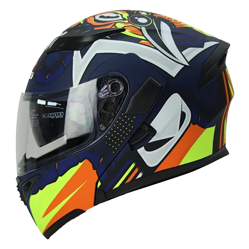 HRO Casco HRO 3400 Hanuki Azul Amarillo S, variante Hanuki / Talla S disponible en Guatemala