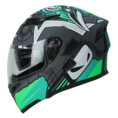 HRO Casco HRO 3400 Hanuki Gris Verde S, variante Hanuki / Talla S disponible en Guatemala