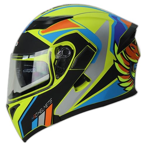 HRO Casco HRO 3400 Magic Amarillo Azul S, AMARILLO MATE-AZUL, S 55cm - 56cm - Para medirte debes posicionar el metro entre 1.5 y 2 cm sobre la ceja disponible en Guatemala
