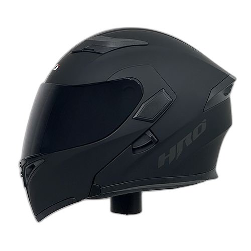 HRO Casco HRO 3420 Solid Negro Mate S, NEGRO MATE, S 55cm - 56cm - Para medirte debes posicionar el metro entre 1.5 y 2 cm sobre la ceja disponible en Guatemala