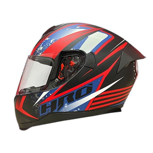 HRO Casco HRO 511 Shrike Negro Rojo S, NEGRO MATE-ROJO, L 59cm - 60cm - Para medirte debes posicionar el metro entre 1.5 y 2 cm sobre la ceja disponible en Guatemala