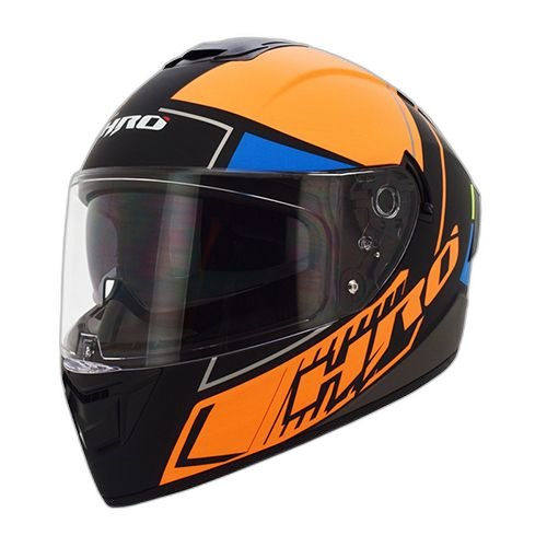 HRO Casco HRO 518 Burst Negro Naranja S, NEGRO MATE-NARANJA, S 55cm - 56cm - Para medirte debes posicionar el metro entre 1.5 y 2 cm sobre la ceja disponible en Guatemala