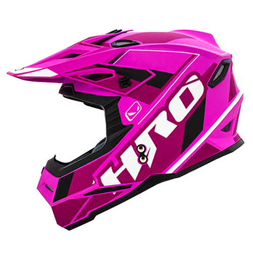 HRO Casco HRO MX03 Cheka Morado Neon M, variante Cheka / Talla M disponible en Guatemala