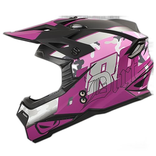 HRO Casco HRO MX03 Dirt Negro Morado L, NEGRO MATE-MORADO, L 59cm - 60cm - Para medirte debes posicionar el metro entre 1.5 y 2 cm sobre la ceja disponible en Guatemala